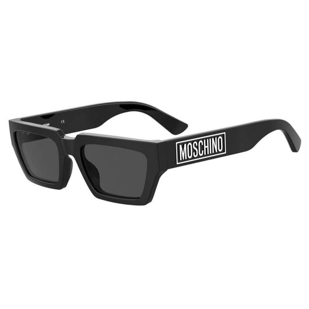 Moschino Mens Round Rectangular Sunglasses / Black